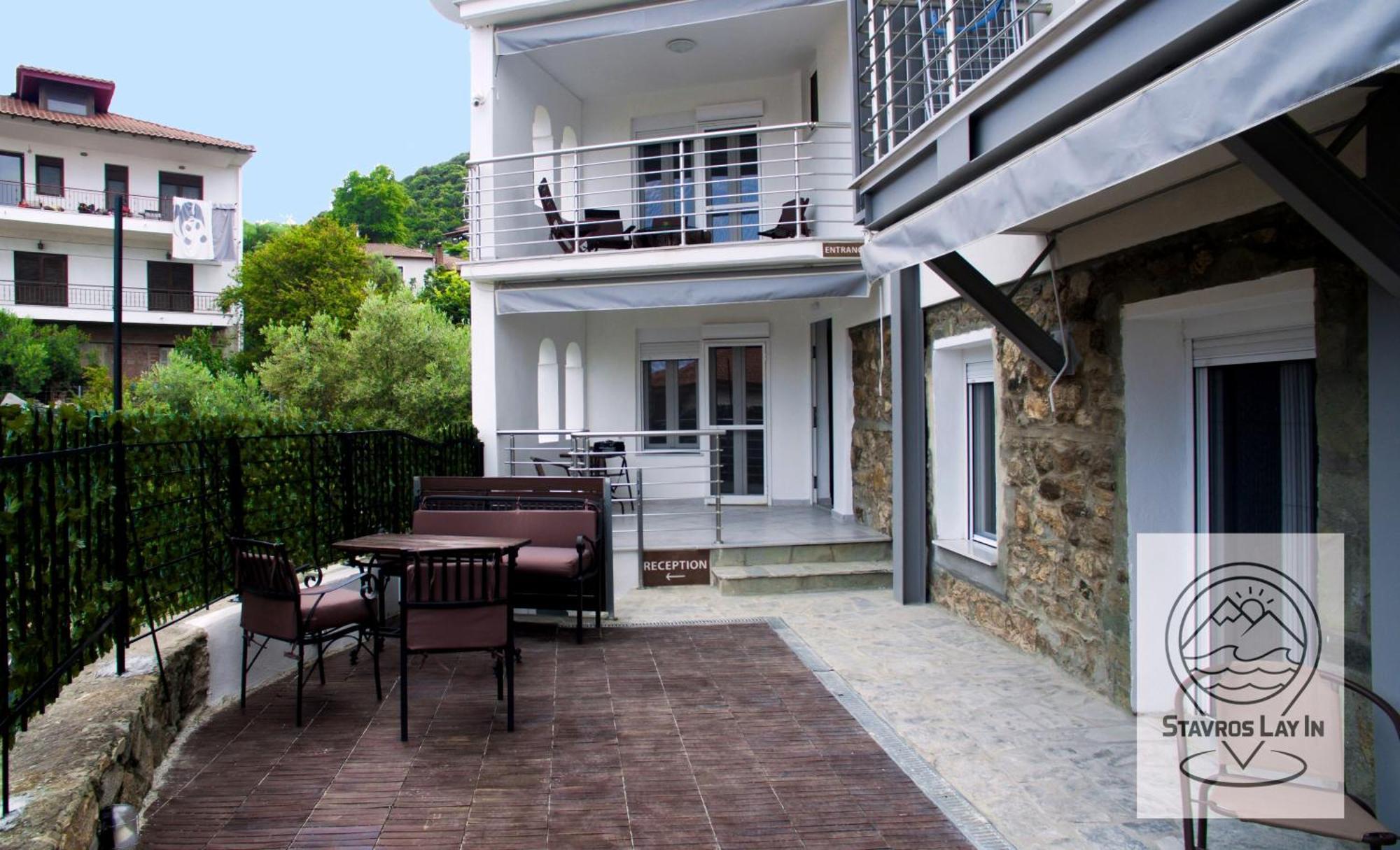 Stavros Lay In Aparthotel Ano Stavros Exterior foto